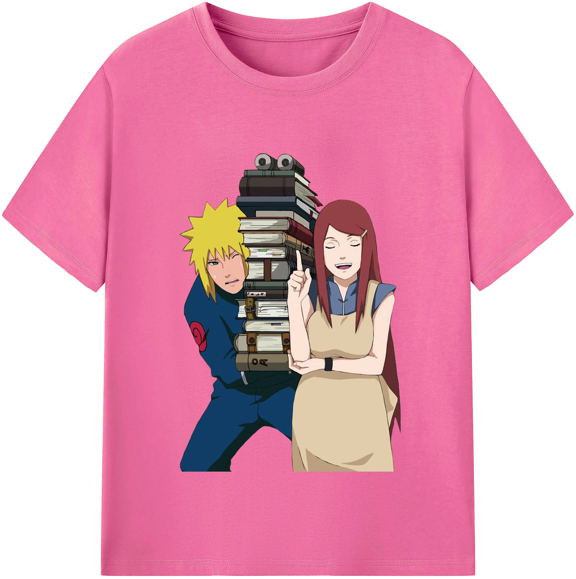 （画像用） NARUTO -ナルト- 波風 ミナト Namikaze Minato レディースカジュアルプリントTシャツ（綿100％）